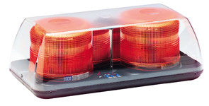 SAE CLASS II, 15″, Permanent, Amber, clear Dome